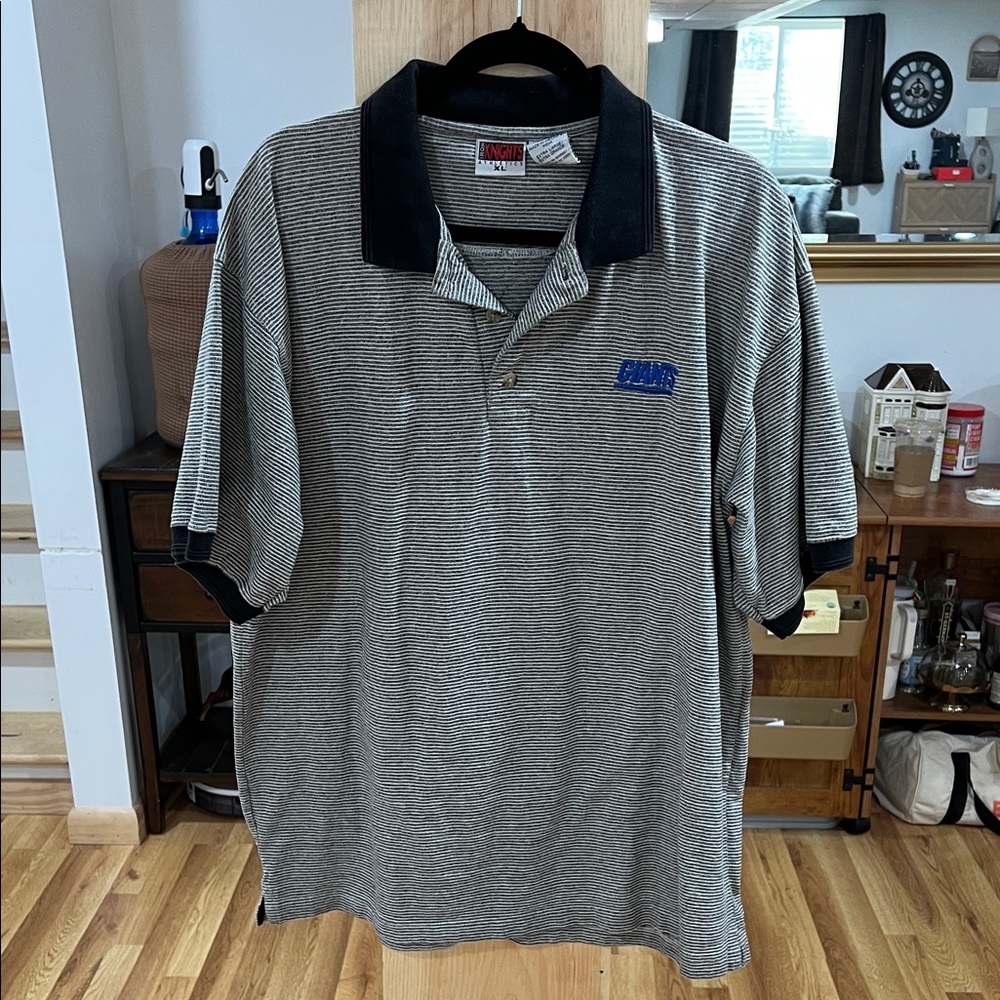 Nautica Men's Striped Polo Shirt - Black and Gray